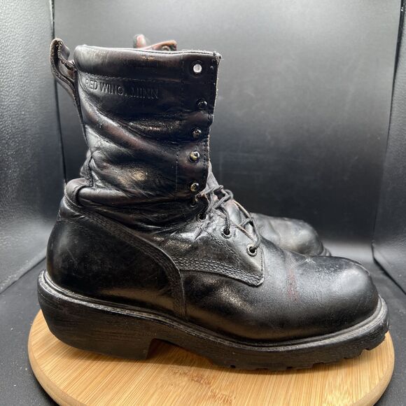 Red Wing 217 Mens Size 9 Waterproof Logger Boots Soft Toe Electrical Hazard Shoe main image 9
